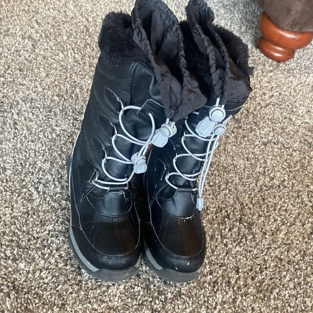 Land End kids snow ⛄️ boots 12 m Black